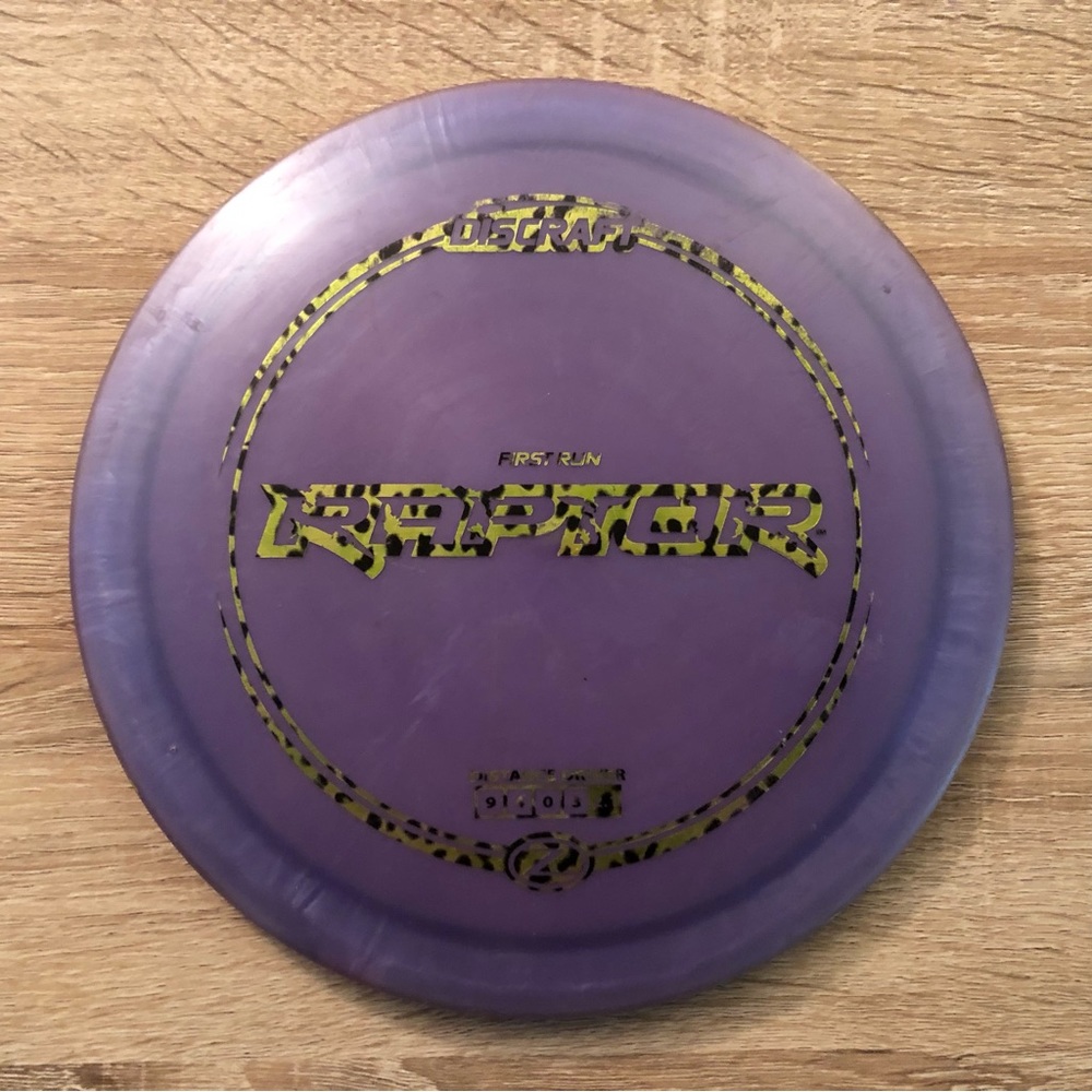 Discraft first run Z Raptor distance driver golf disc 174g